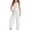 0625-4N-White, variant on Toddler Overalls Girls 24 Months Toddler Girl Ruffle Wide Leg Romper, Sizes 12 Months - 5T