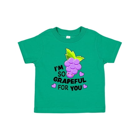 

Inktastic Im So Grapeful for You with Cute Grapes Gift Toddler Boy or Toddler Girl T-Shirt