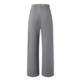 thumbnail image 2 of JUUNthy Wide Leg Pants for Womens, Lightweight with Pockets High Rise Pull On Vacation Casual Palazzo Trousers Sky Blue 2XL, 2 of 15