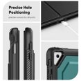 thumbnail image 7 of FJLBDE Case for iPad 9th 8th 7th Gen 10.2 inch 2021 2020 2019, 360 Rotating Stand iPad Protective Case Cover with Auto Wake/Sleep, Green, 7 of 7
