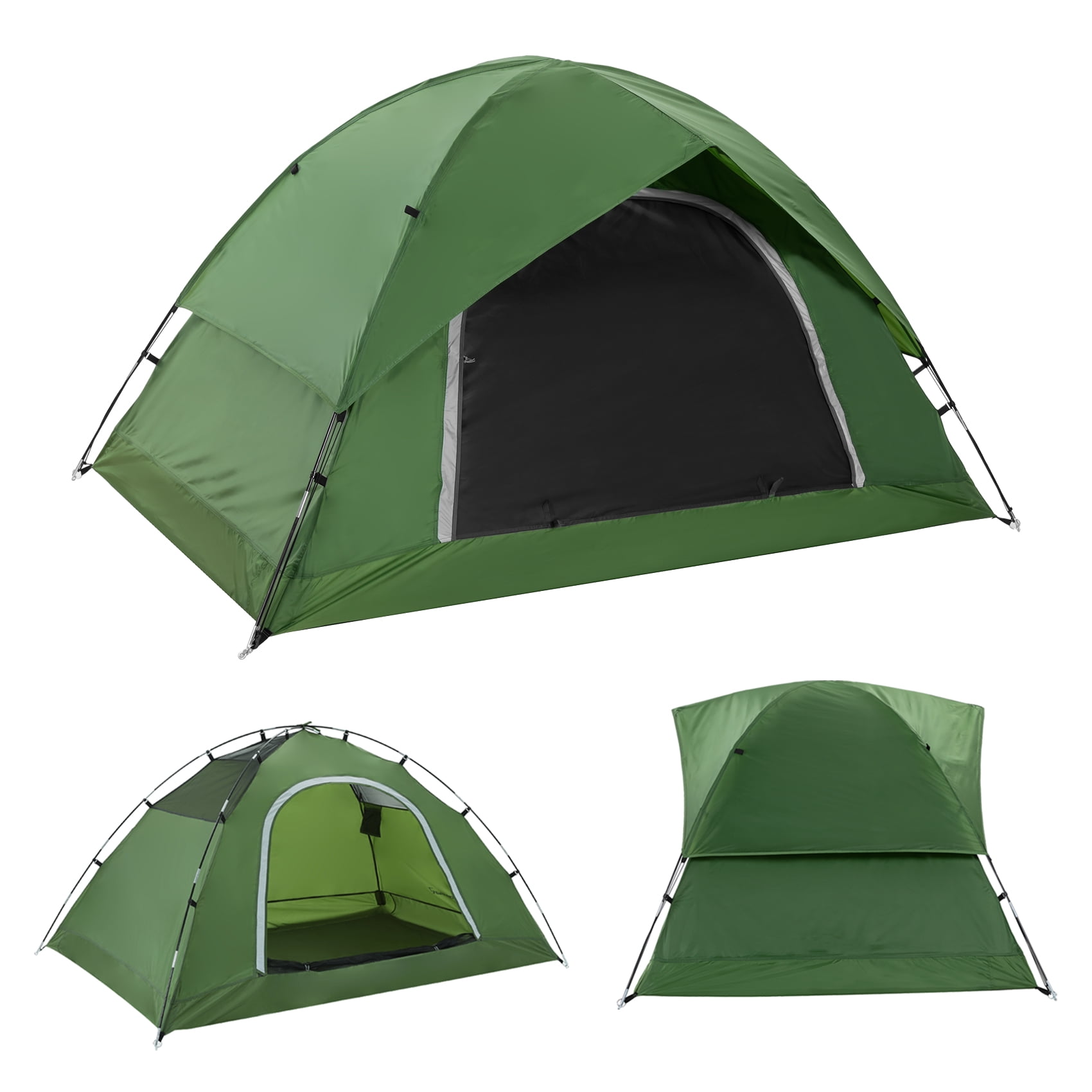 TOMOUNT Insulated Canvas Tent with Stove Jack, Suitable for Hot or