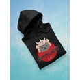 thumbnail image 3 of Japanese Samurai Neko Cat Sign Hoodie Women -Image by Shutterstock, Female 3X-Large, 3 of 4