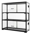 thumbnail image 3 of REPTIZOO Double Stacked Reptile Tank 36 Gallon,  Reptile Terrarium 30" x 12" x 32", Black, 3 of 6