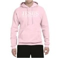 thumbnail image 2 of Wild Bobby, Jesus the Way. The Truth. The Life Inspirational/Christian Unisex Graphic Hoodie Sweatshirt, Light Pink, XX-Large, 2 of 5