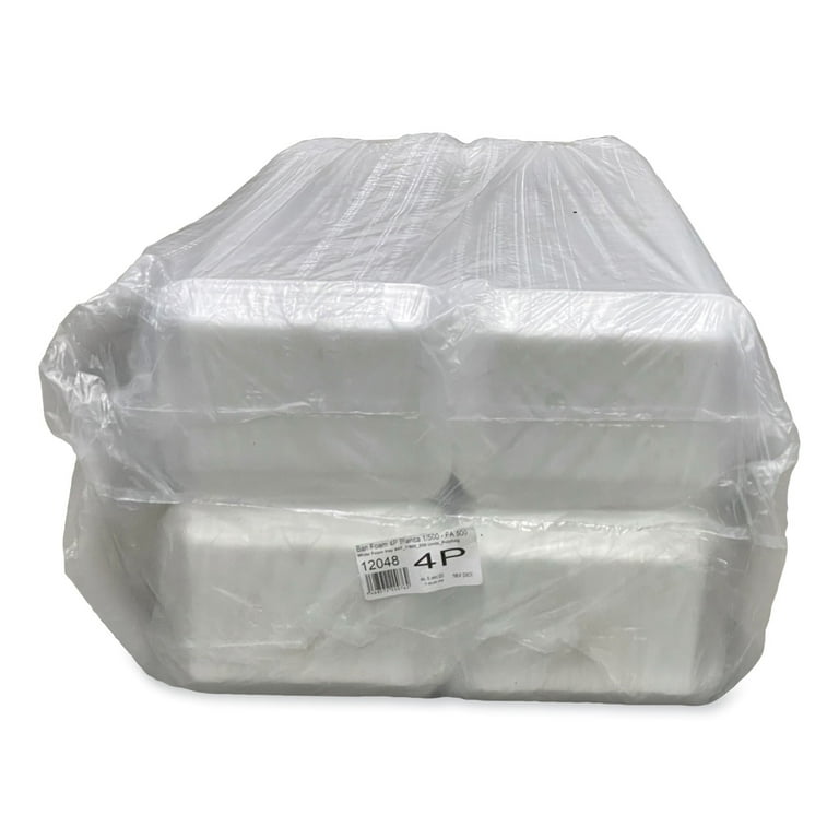 Meat Trays, #4P, 9.5 x 7.19 x 1.2, White, 500/Carton Meat Trays, #4P, 9.5 x 7.19 x 1.2, White, 500/Carton