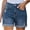 Womens Shorts Clearance Plus Size-Dark Blue, variant on YanHong Shor ts for Women Jeans Womens Shorts Denim Women's Denim Shorts Solid Color Comfortable Pocket Elastic Jeans Blue S