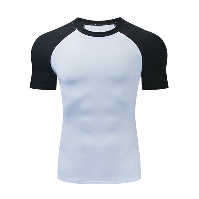 Mens Calcetines para Deportes No Aplicables Aquí, Camisetas Casuales para Hombre No Incluidas, Alta Elasticidad de la Manga Larga de la Gimnasia Superior