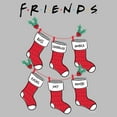 thumbnail image 2 of Womens Friends Mistletoe and Christmas Stockings T Shirt, 2 of 3