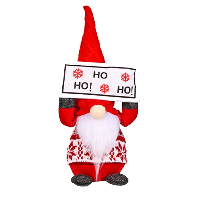 Injueey Muñeca de Navidad, decoración bonita, adorno de fiesta, juguete para niños, sofá, fondo decorativo para el hogar, dormitorio, oficina Kits de decoración para fiestas Rojo Injueey HA069298-01