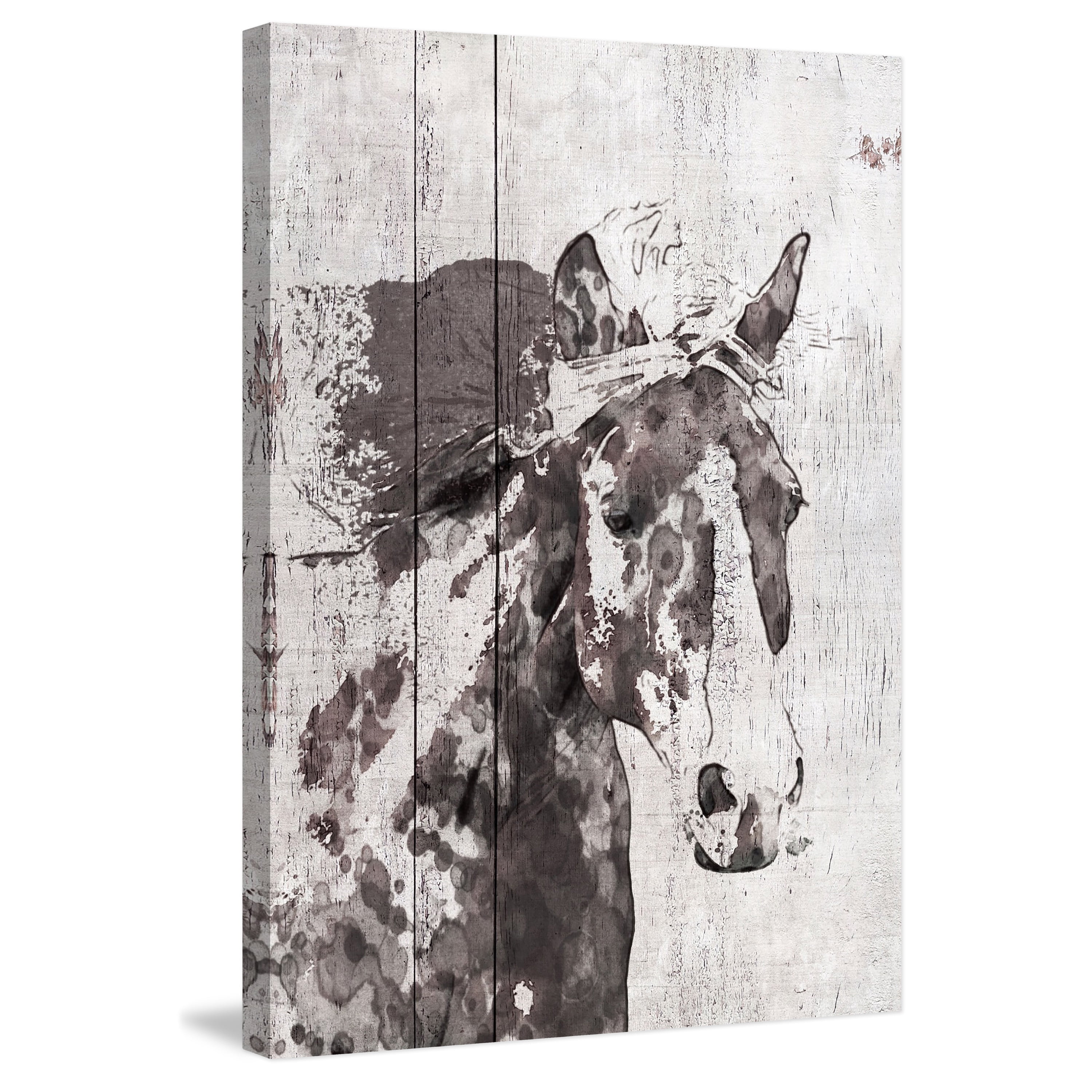 Marmont Hill "Scarlet Horse 1" by Irena Orlov Painting Print on Wrapped Canvas