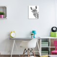 thumbnail image 5 of Stupell Industries Funny Zebra Wearing Glasses Black White Monochrome Design , 13 x 19, Design by Annalisa Latella, 5 of 5