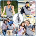thumbnail image 7 of HOMEIORA 1pc Dog Sling Carrier, Classic Pocket & Classic Strap, Pet Sling for Small Dogs Puppy Cats up to 16lbs, for Outdoor Travel, Brown, 7 of 7