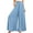 Sky Blue, variant on Casual Pants for Women Wide Leg Trousers with Pockets Elastic Waist Palazzo Long Pants XL Sky