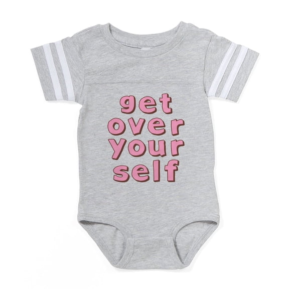 CafePress - Get Over Yourself - Cute Infant Baby Football Bodysuit