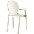 thumbnail image 3 of Hawthorne Collection Dining Arm Chair in White, 3 of 4