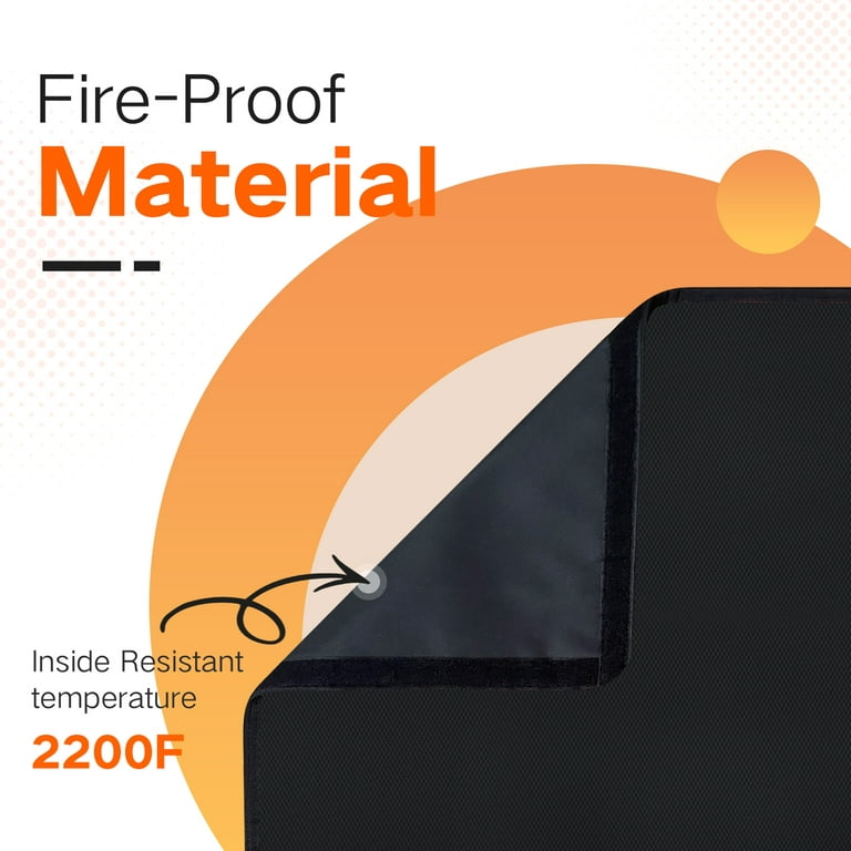 Black 39 W x 32 H Magnetic Adjustable Fireplace Cover Blocker Blanke –  GrillPartsReplacement - Online BBQ Parts Retailer
