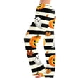 thumbnail image 2 of Evdexr Women's Halloween Pajamas 2026 Cobweb Jack O Lantern Ghost Printed Pajama Pants Drawstring Palazzo Wide Leg Pants Sleep Casual High Waist Trousers 3XL, 2 of 7