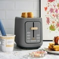 thumbnail image 3 of Beautiful 2 Slice Toaster with Touch-Activated Display, Oyster Gray by Drew Barrymore, 3 of 8