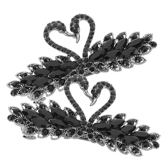 HEANUJJ 2Pcs Metal Flower Hair Pin Swan Hair Clips Hold for Women Formal Occasions