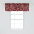 thumbnail image 2 of Ambesonne Leaves Window Valance, Foliage Silhouette Pattern Abstract Nature Illustration Coming of the Spring Theme, Curtain Valance for Kitchen Bedroom Decor with Rod Pocket, 54" X 18", Multicolor, 2 of 3