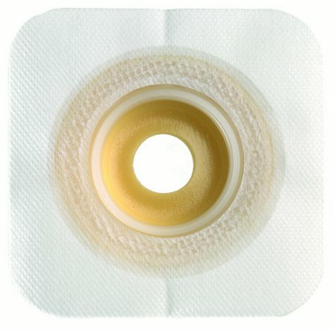Sur-Fit Natura Colostomy Barrier Mold to Fit, Extended Wear Durahesive, White Tape 1-3/4 Inch Flange Universal Hydrocolloid 7/8 to 1-1/4 Inch Stoma 4-1/2 X 4-1/2 Inch, 404593 - Pack of 10