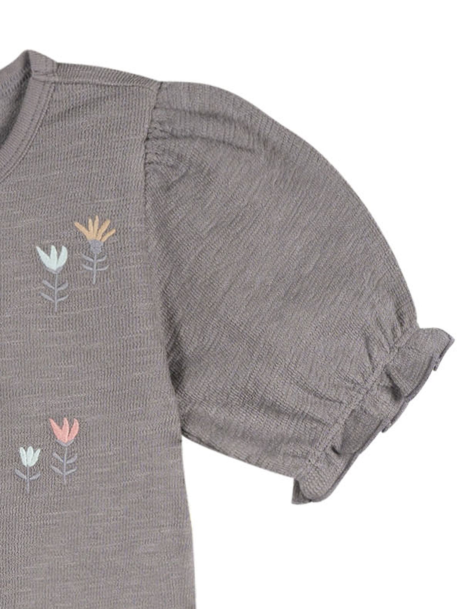 Modern Moments by Gerber Toddler Girl Organic Top and Short Outfit Sets, 4-Piece, Sizes 12 Monts - 5T