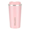 thumbnail image 1 of Taza de café de 380 ml/500 ml Taza de viaje respetuosa con el medio ambiente para la oficina en casa (500 ml rosa), 1 of 5