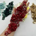 thumbnail image 3 of 1pcs crafts accessories 3d flower sewing christmas materials for DIY red, 3 of 6