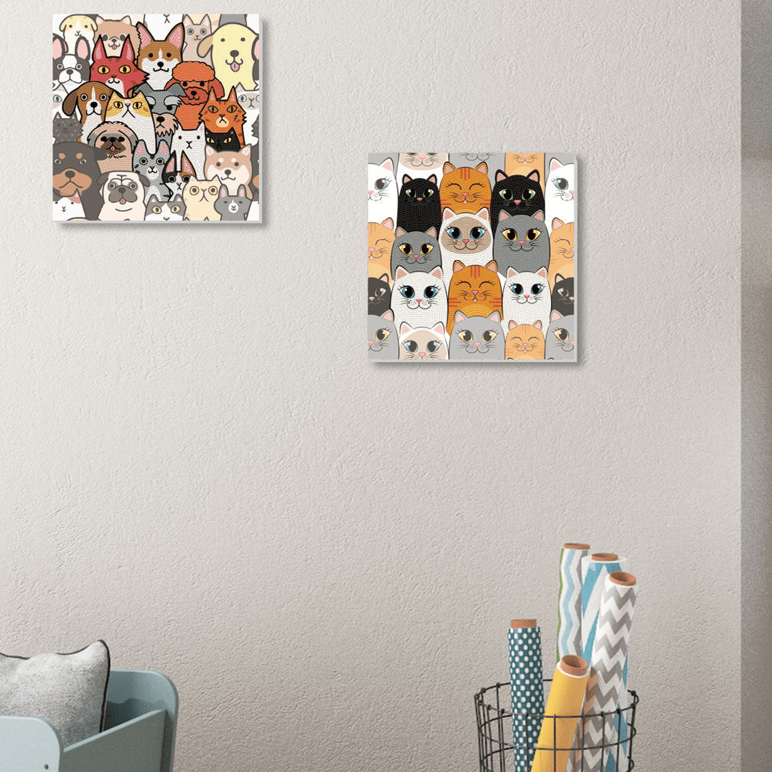 Diamond Dotz Dogs & DOTZ Diamond Painting Kits for Adults - Diamond Art Kits a Relaxing Creative Craft Kit with Dotz Gems 11x11