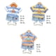 thumbnail image 2 of Qarigey estilo informal para niños, patrón de rayas, cuello vuelto, camisa, pantalón, conjunto de fiesta, niños, niñas, Tops, conjuntos de ropa Blanco 100cm, 2 of 6