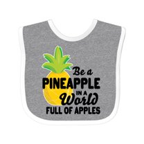 Inktastic Be a Pineapple in a World Full of Apples Boys or Girls Baby Bib
