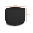 thumbnail image 2 of Round Patio Table Cover 18 Oz Waterproof - 100% Weather Resistant Outdoor Round Table Cover with Air Pocket and Drawstrap for Snug Fit (48" Dia x 24" H, Black), 2 of 7