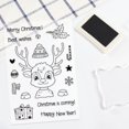 thumbnail image 4 of 1Pc Christmas Themed Clear Stamps Silicone Cutting Die Painting Stencils for DIY Scrapbooking Photo Album Cards Decor Paper Craft, 4 of 9
