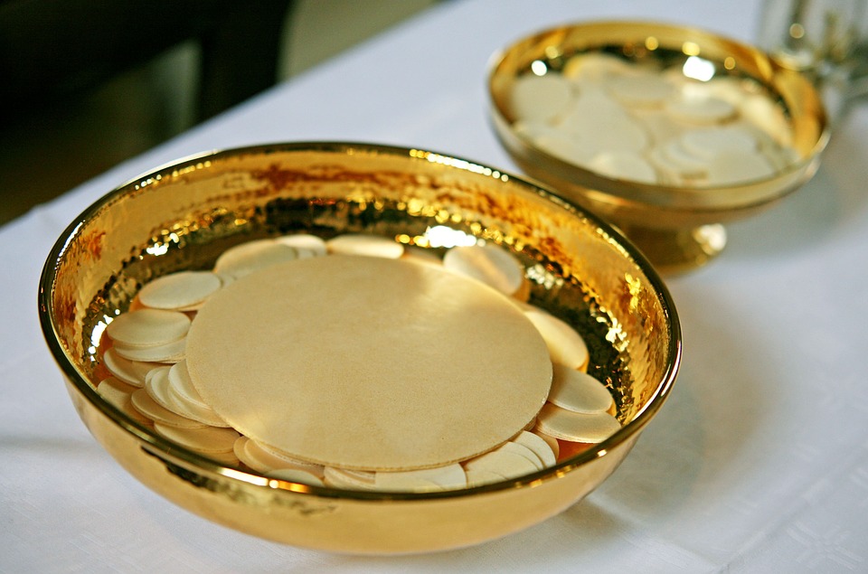 Catholic Communion Wafers Cup Communion20 Inch By 30 Inch Laminated