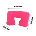 thumbnail image 3 of EGNMCR Comfortable Travel Neck Pillow PVC Flocked U Shaped Cushion For Aviation Outdoor Home Use Portable Inflatable Cervical Support Pillow With Soft Velour Cover U Shape pillows, 3 of 6