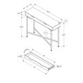 thumbnail image 2 of Monarch Specialties - Table Console, 2 of 5