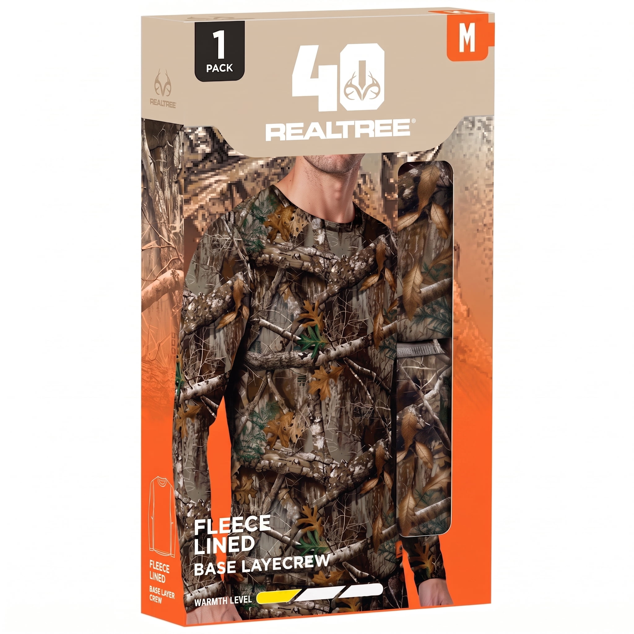 Realtree Men's Themal Tops, 1 Pack