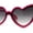 Fuchsia - Smoke, variant on Womens Retro Cat Eye Plastic Inset Lens Iconic Sunglasses Pink - Smoke