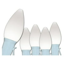 C7 OptiCore LED Outdoor Christmas Lights – Lights for Wedding Heavy Duty Christmas String Lights; White Wire (25 Lights, 25 ft, Cool White Smooth/Opaque)