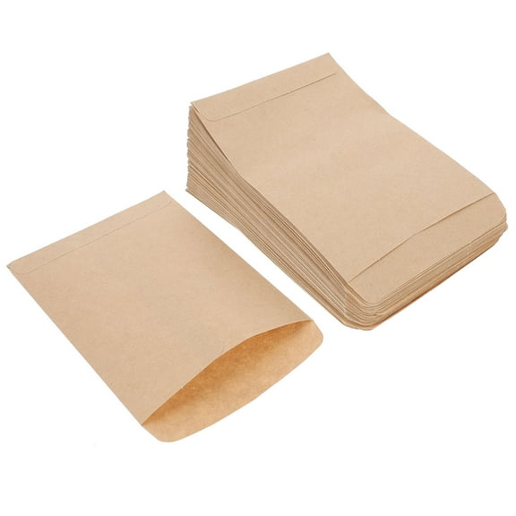 100 Pcs Kraft Paper Seed Bag Small Envelopes Kraft Paper Material Packets Kraft Paper Storage Pouches Bag for Corn