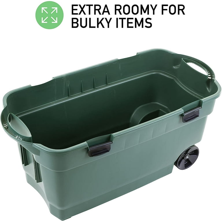 Rubbermaid 45 gallon wheeled tote sale