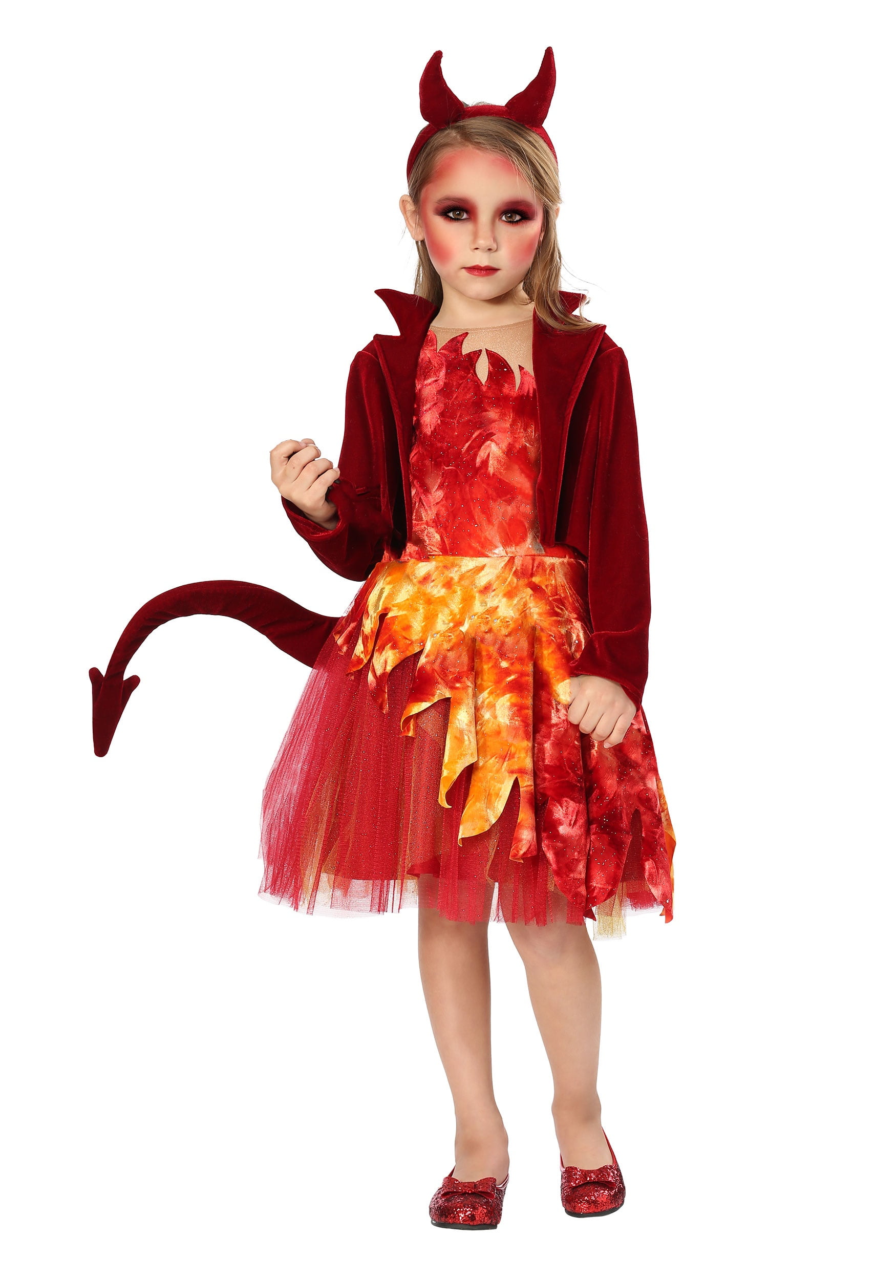 Girls Red Jacket Devil Costume | Walmart Canada