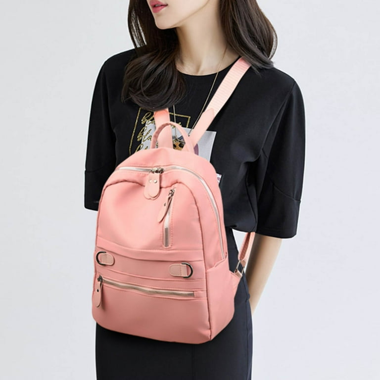 Male Female Students Solid Color Backpack Outdoor Leisure Campus Backpack Youth Fashion Simple Schoolbag 18x14x8 Backpack Small Backpacks Backpack