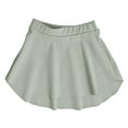 thumbnail image 4 of HAOTAGS Teen Girls High-Waist Dance Skirt(5-15), Mini Skirt for School Performances, Parties & Festivals Army Green 6-10Years, 4 of 5