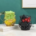 thumbnail image 3 of Una elegante joya para la encimera de la cocina para dulces y frutas Frutero dorado en forma de tetera, 3 of 5