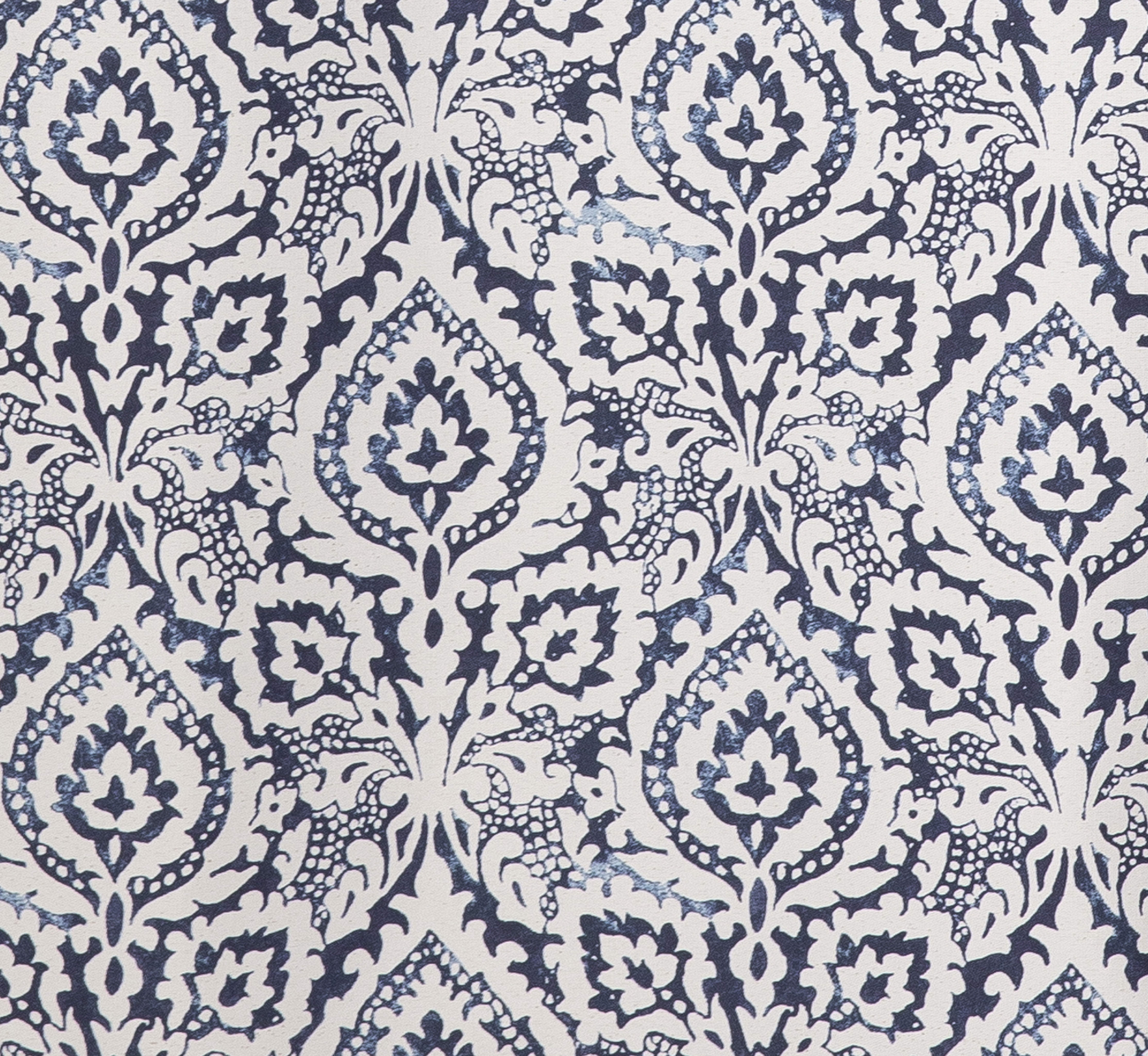 Mainstays Damask Window Curtain Panel Pair, 60" x 84", Indigo