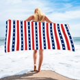thumbnail image 2 of TIELUTT Summer 4th of July Polyester 70X150CM Fabric Beach Towel Printing Quick Kick Board Swimmer Kids Dinosaur Inflatable Pool Float Exercise Swimming Training Belt Back Float Floating Mattress for, 2 of 4
