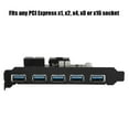 thumbnail image 4 of Tarjeta de expansión USB 3.0 de 5 Puertos, SE Adapta Un Conector de Cualquier PCI Express, Admite Múltiples Dispositivos USB, 70% Más Ráspida Con Protocolo de Transferencia, 4 of 7