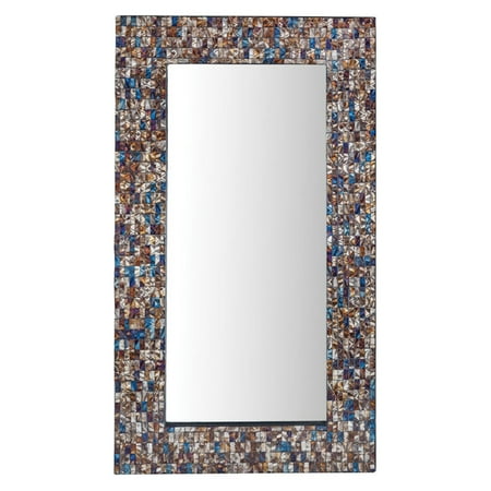 20w Wall - Sterling Byzantion Mosaic Wall Mirror - 20W x 36H in.
