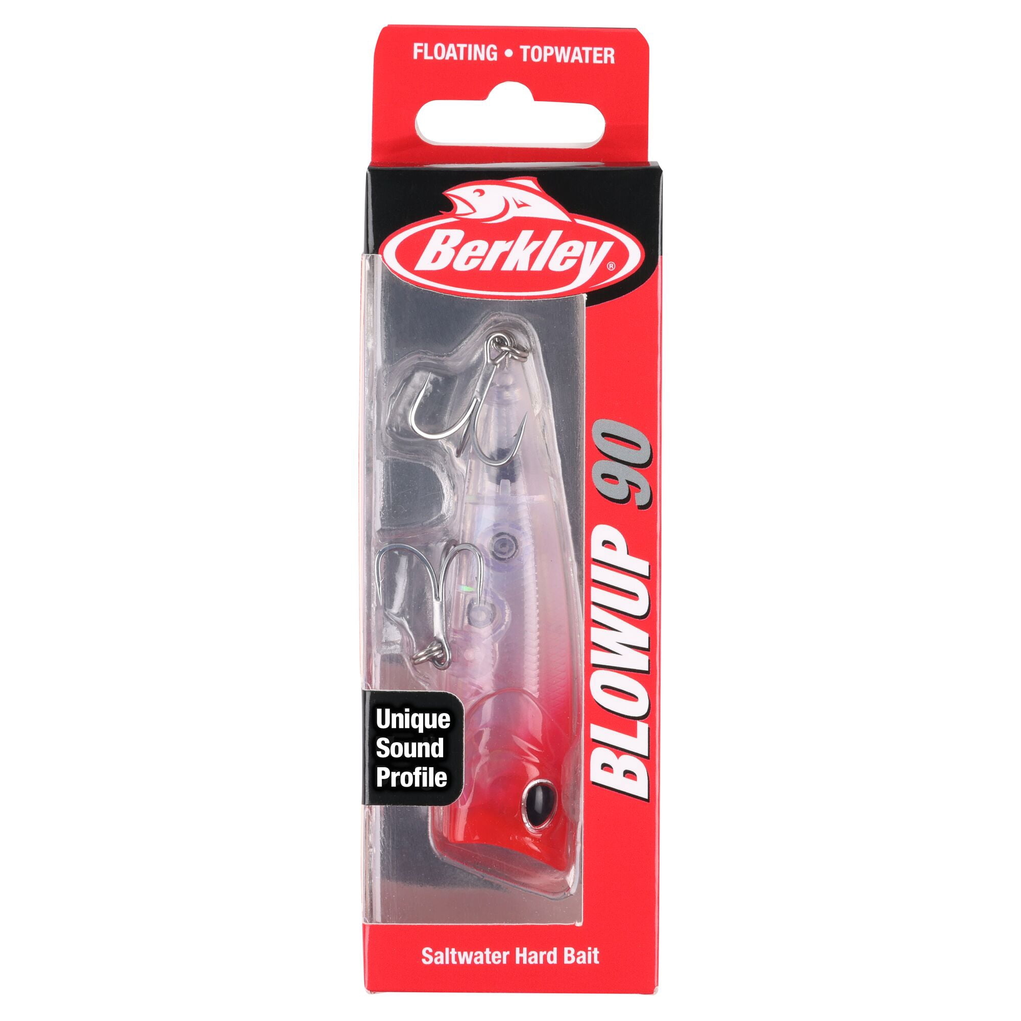 Berkley BlowUp Fishing Lure, 3.5 in, Red Head (1-count)